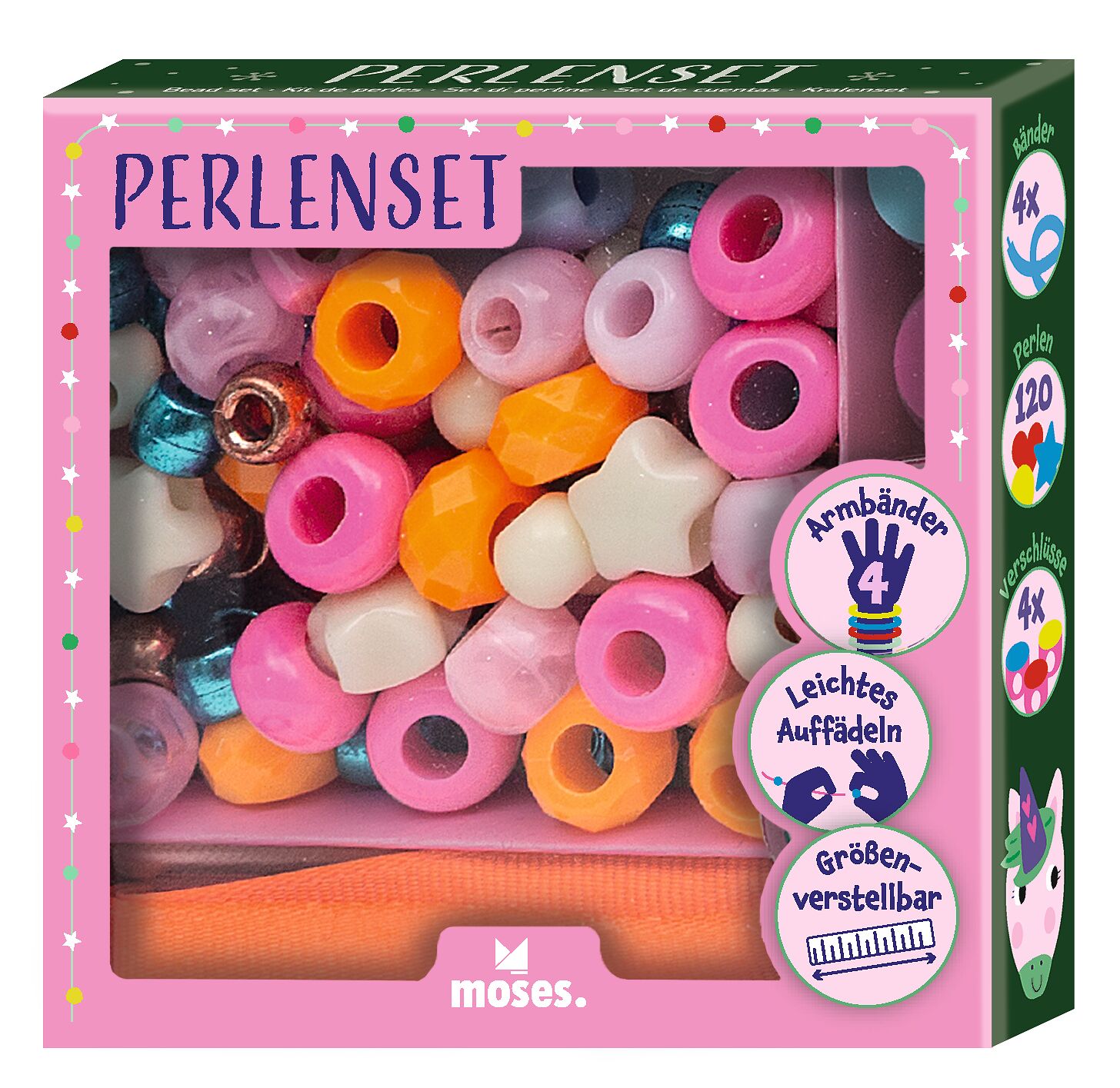 Perlenset Winterzauber rosa