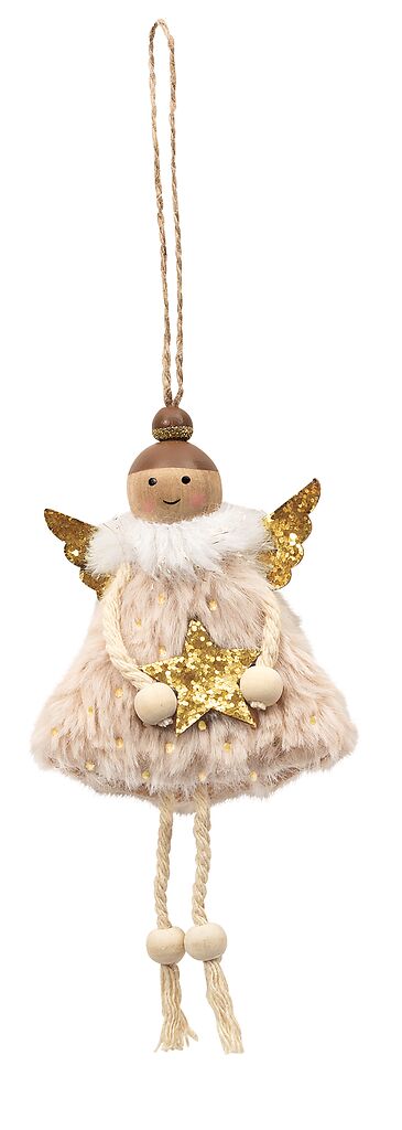 Anhänger Engelchen beige
