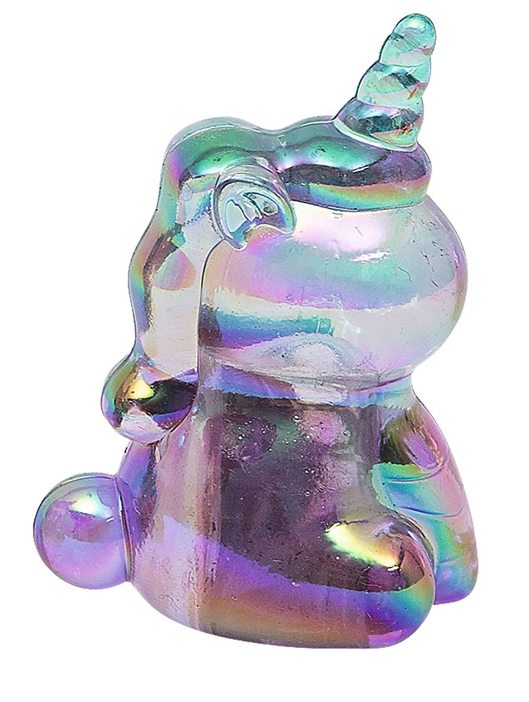 Holo Anspitzer Einhorn hellblau-rosa