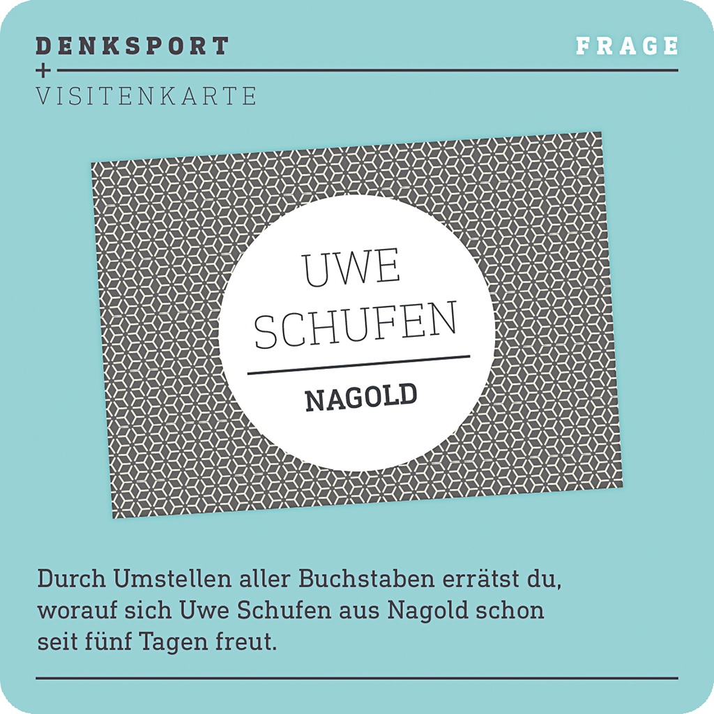 110% Denksport - Die besten DenkSportAnstöße