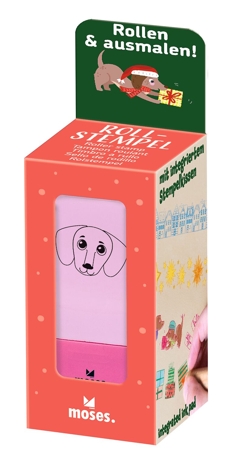 Rollstempel Winterzauber Hund