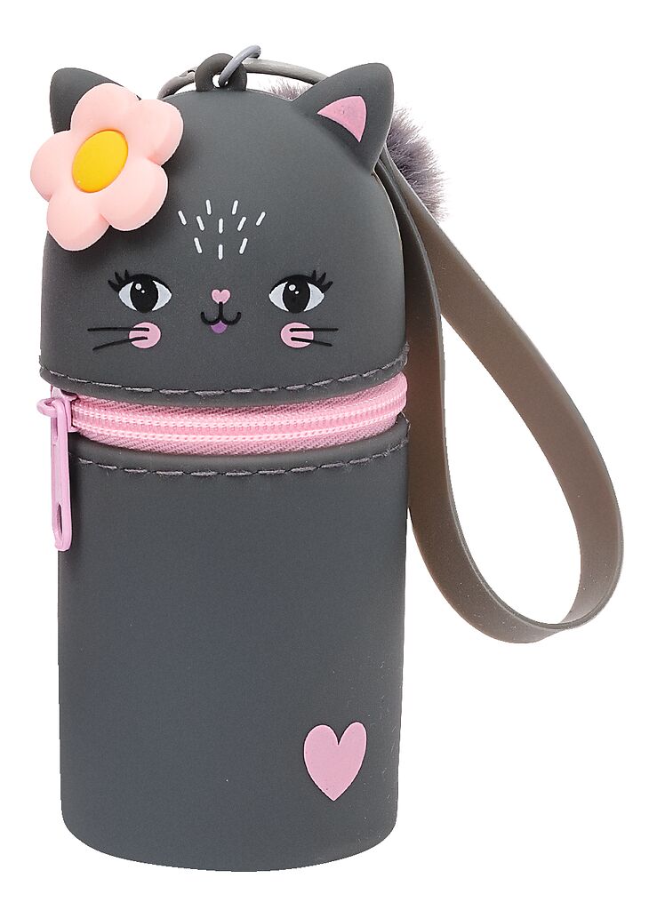 Tiermäppchen mit Gelstiften Katze