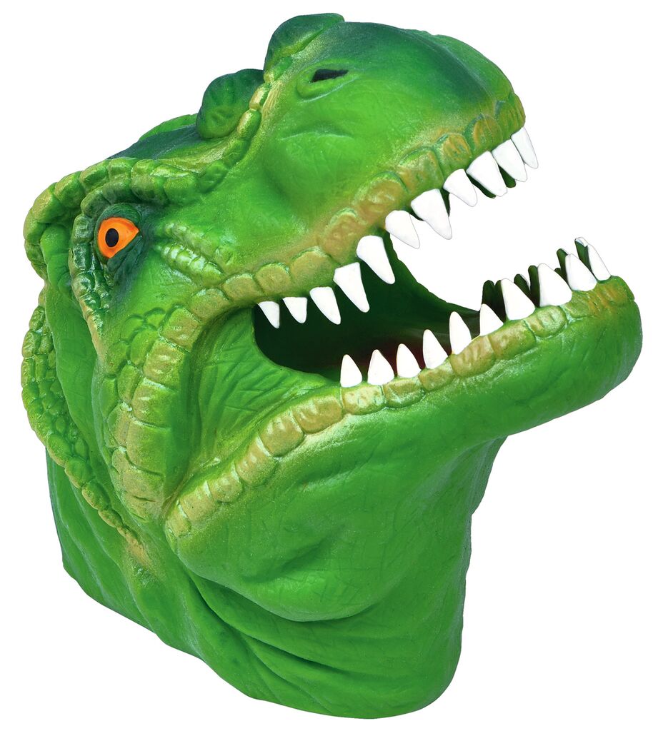 T-Rex Handpuppe grün