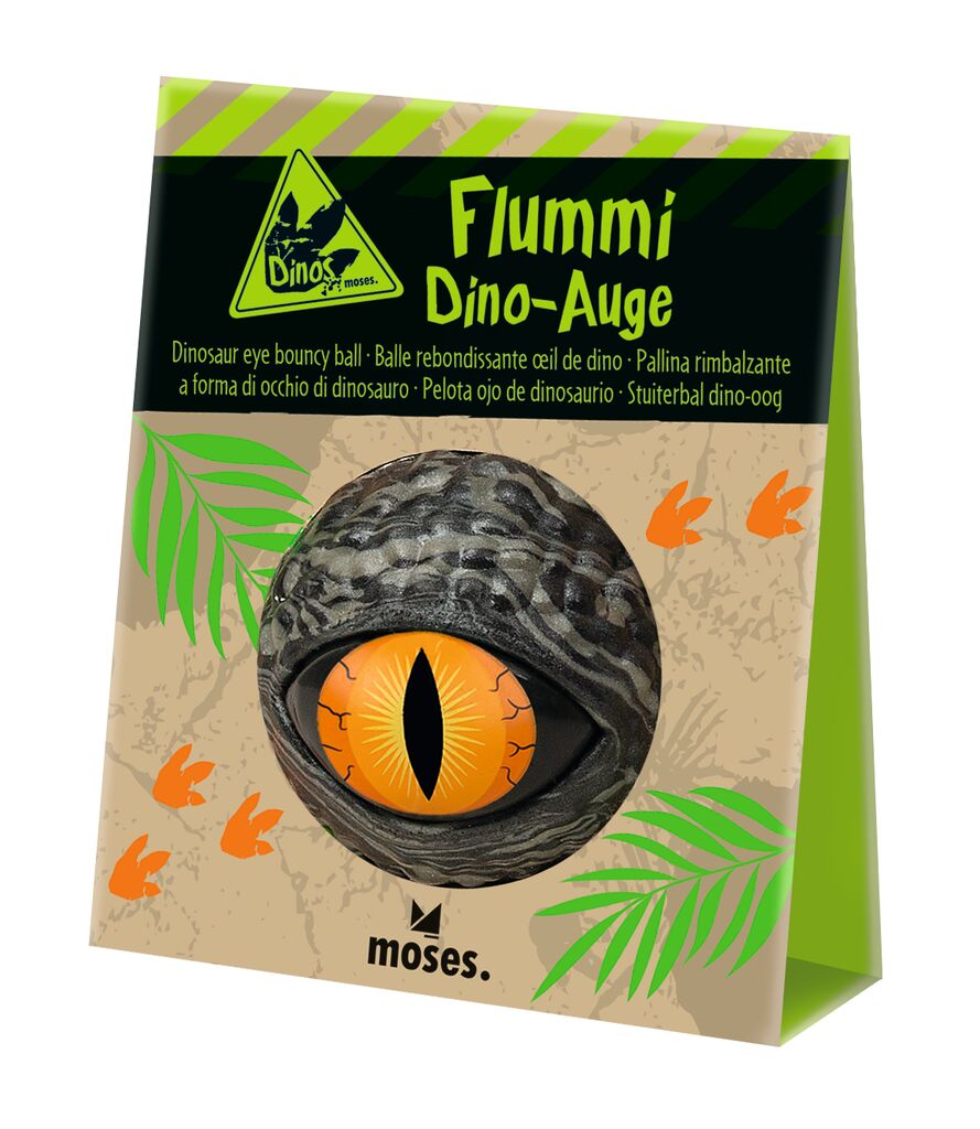 Flummi Dino-Auge orange