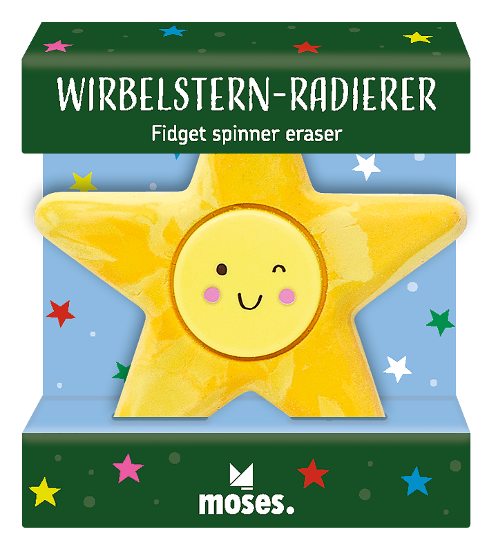 Wirbelstern-Radierer gelb