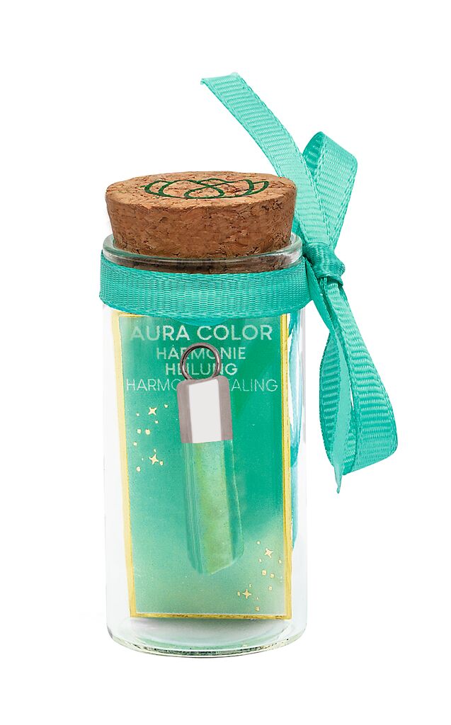 Omm for you Aura-Kristallanhänger grün