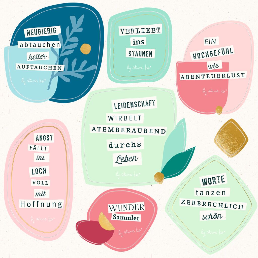 Stickerbuch Schnipselpoesie Stickerbuch Schnipselpoesie