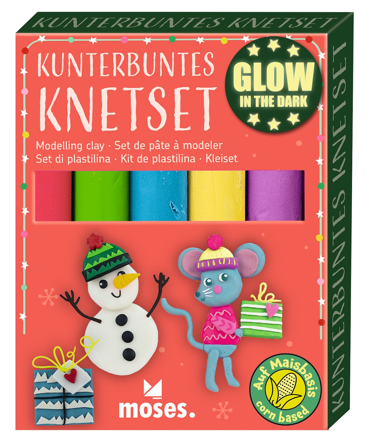 Kunterbuntes Knetset Glow neon