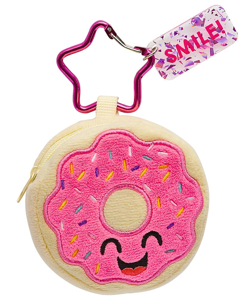 Happy Day Plüsch-Täschchen mit Karabiner Donut