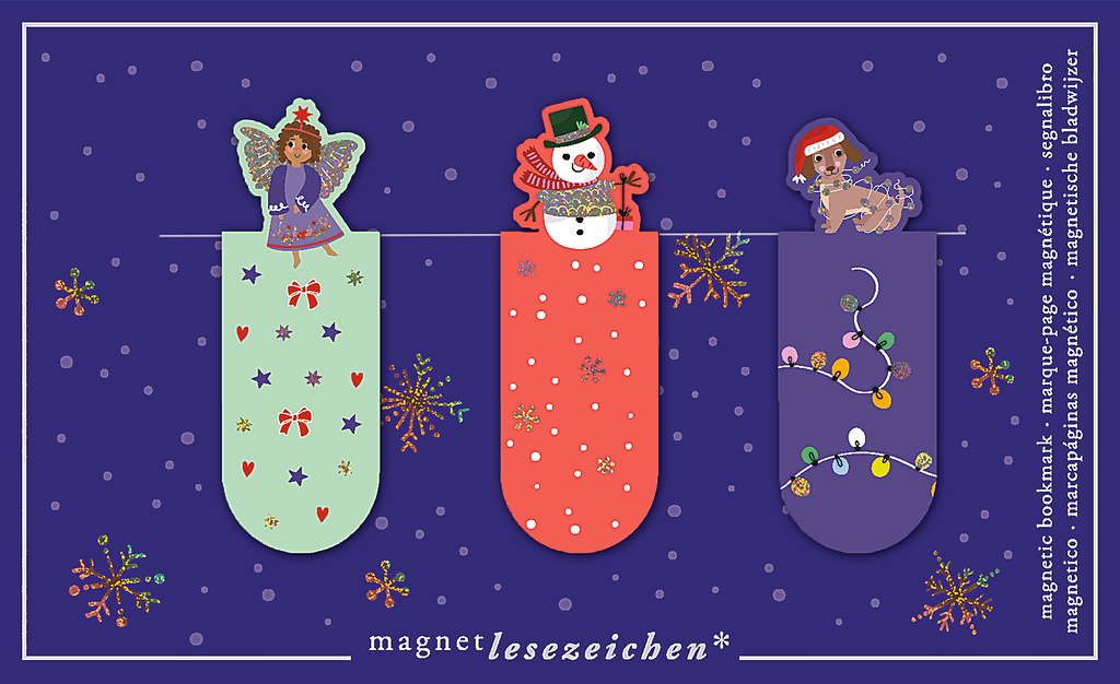 Magnetlesezeichen Weihnachtszauber