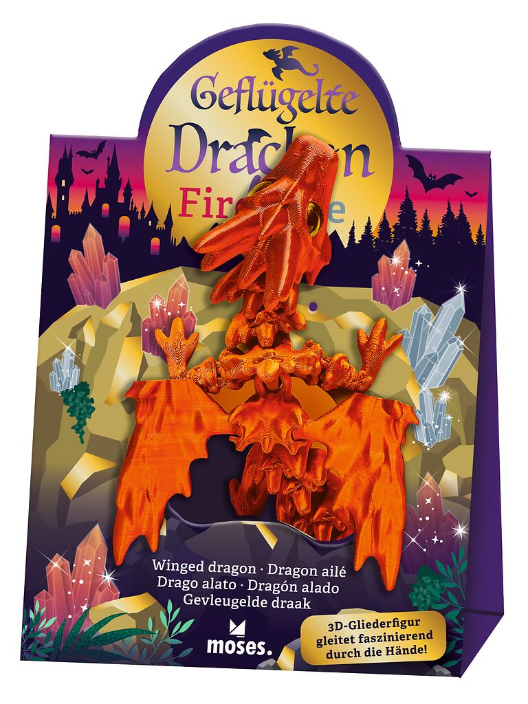 Geflügelter Drache Fire & Ice rot