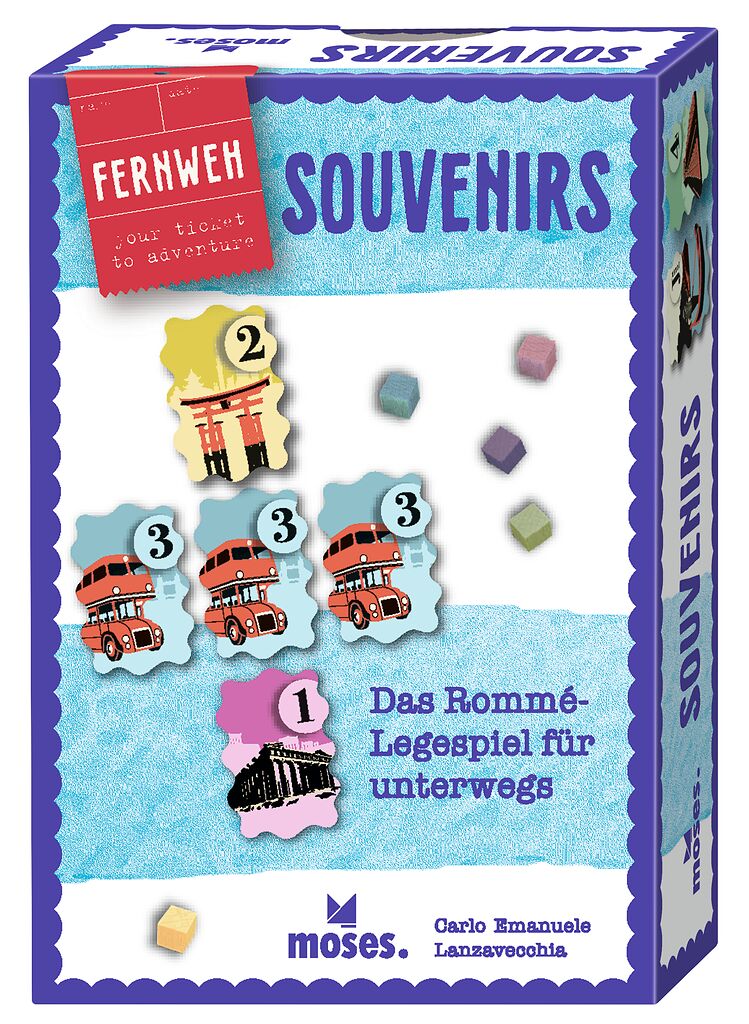 Fernweh Souvenirs - Das Rommé-Legespiel für unterwegs