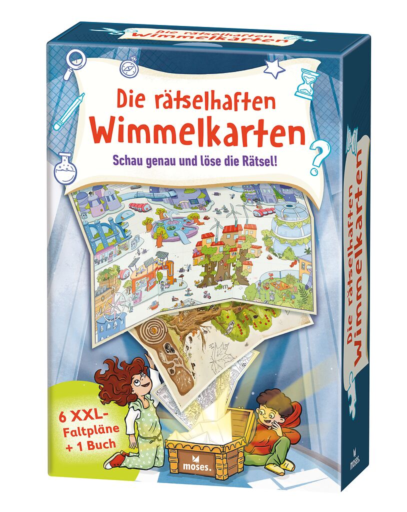 Die rätselhaften Wimmelkarten - Schau genau und löse die Rätsel!