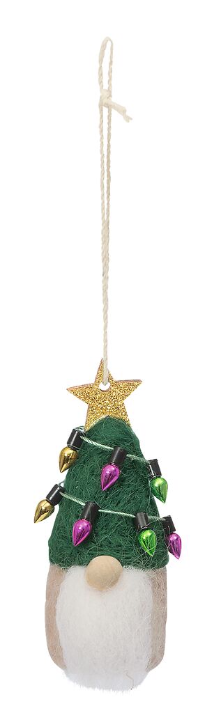 Anhänger Weihnachtswichtel grün