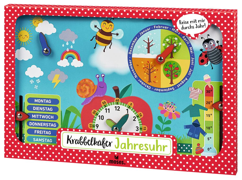 Krabbelkäfer Jahresuhr