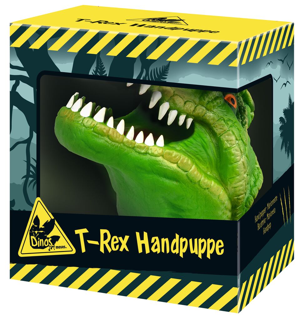 T-Rex Handpuppe grün