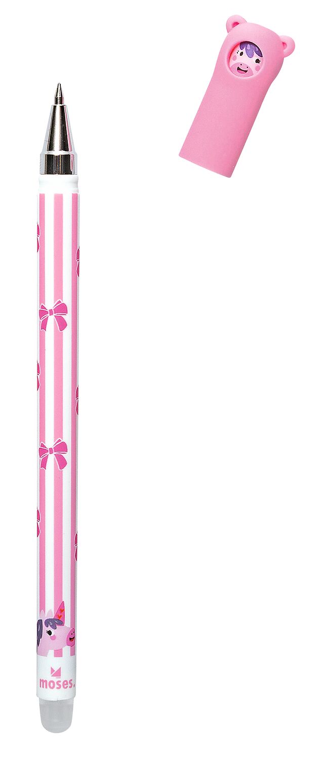 Radierbarer Gelschreiber Winterfreunde rosa