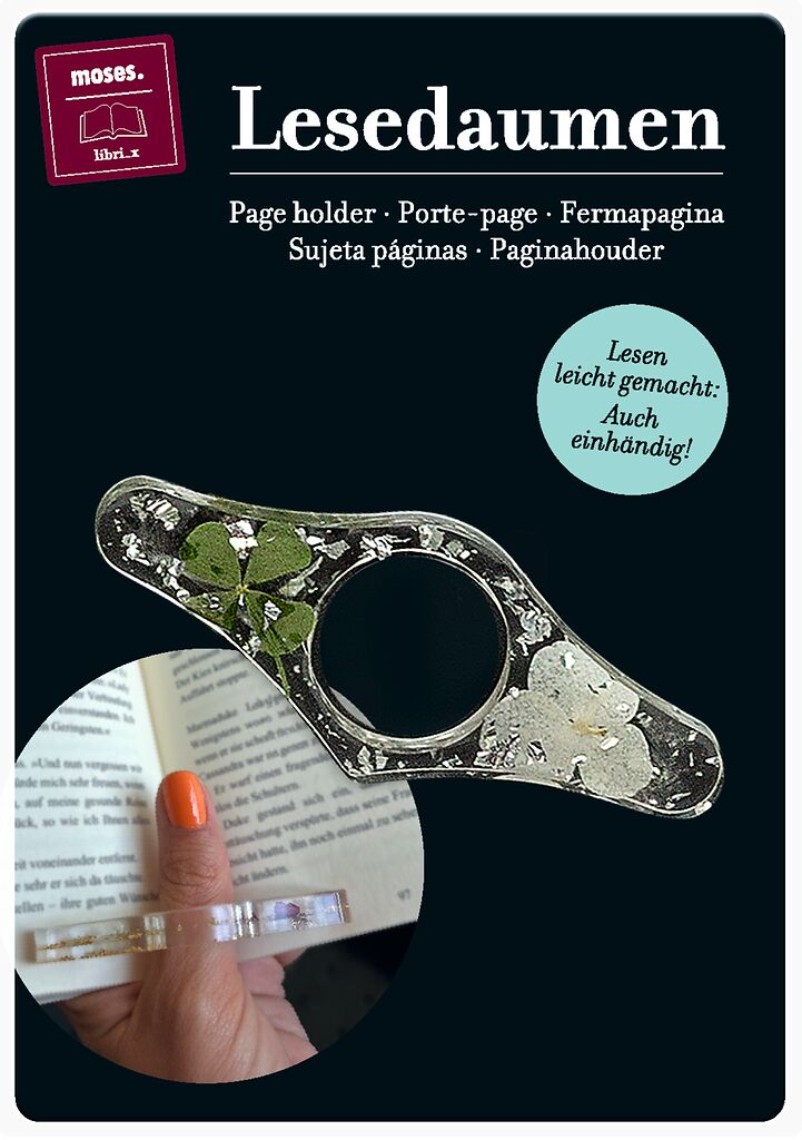 moses. libri_x Lesedaumen silber