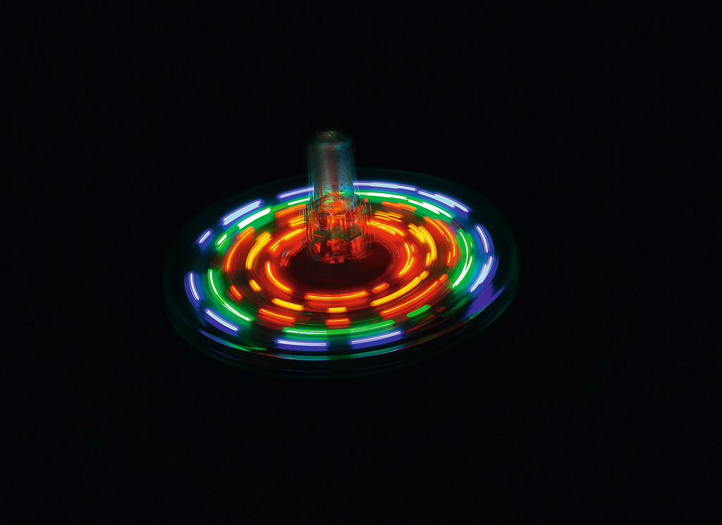 LED-Leuchtkreisel grün