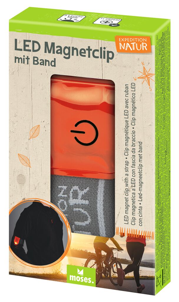 LED Magnetclip mit Band rot LED Magnetclip mit Band rot