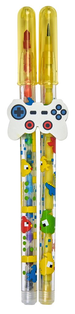 2in1 Steckstift Level up gelb