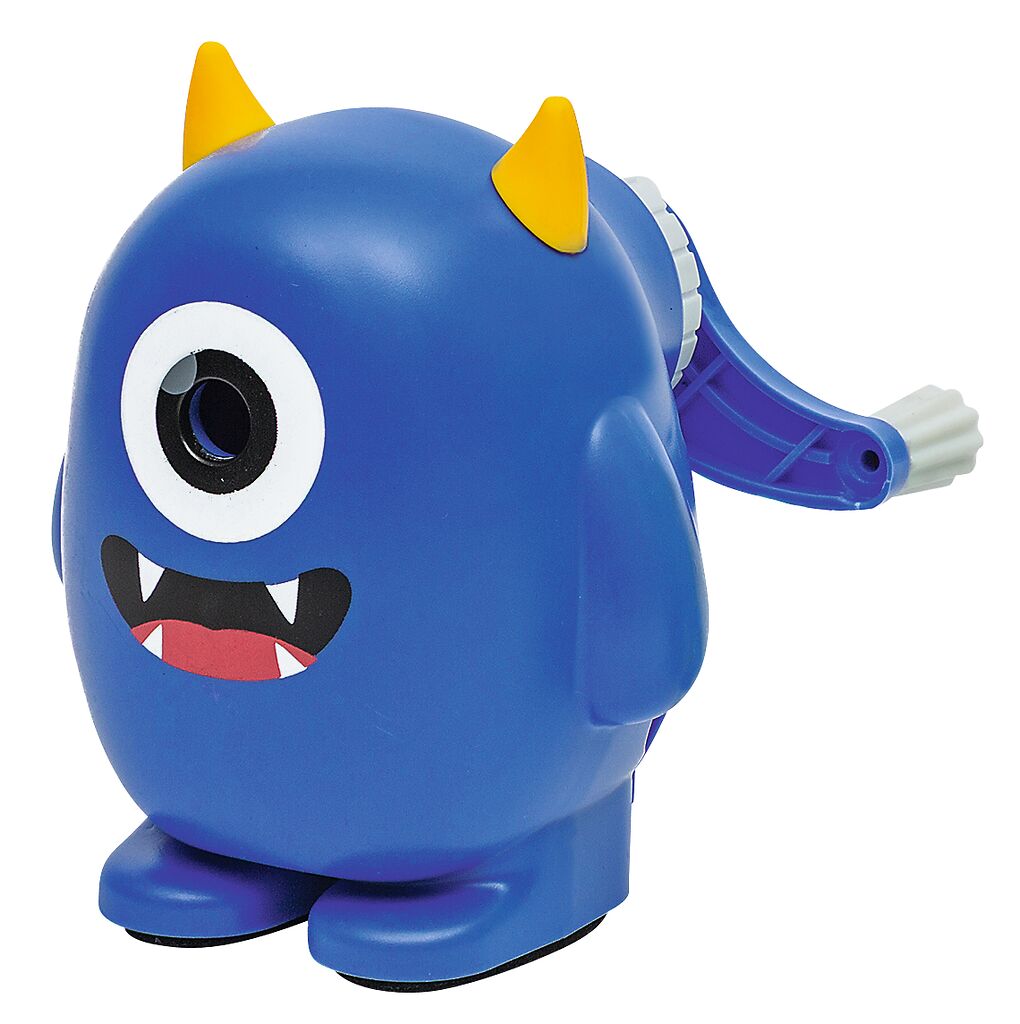 Monster Kurbelanspitzer blau