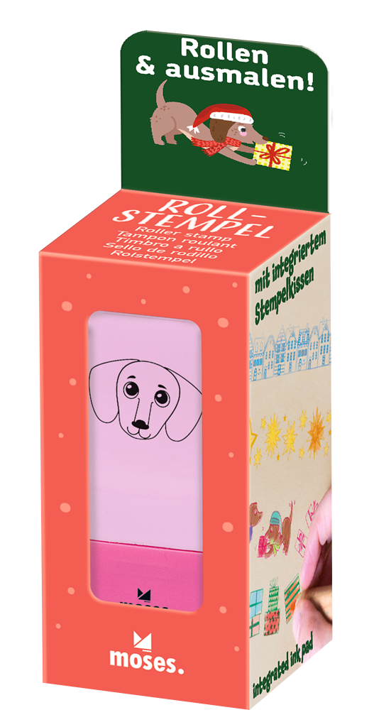 Rollstempel Winterzauber Hund