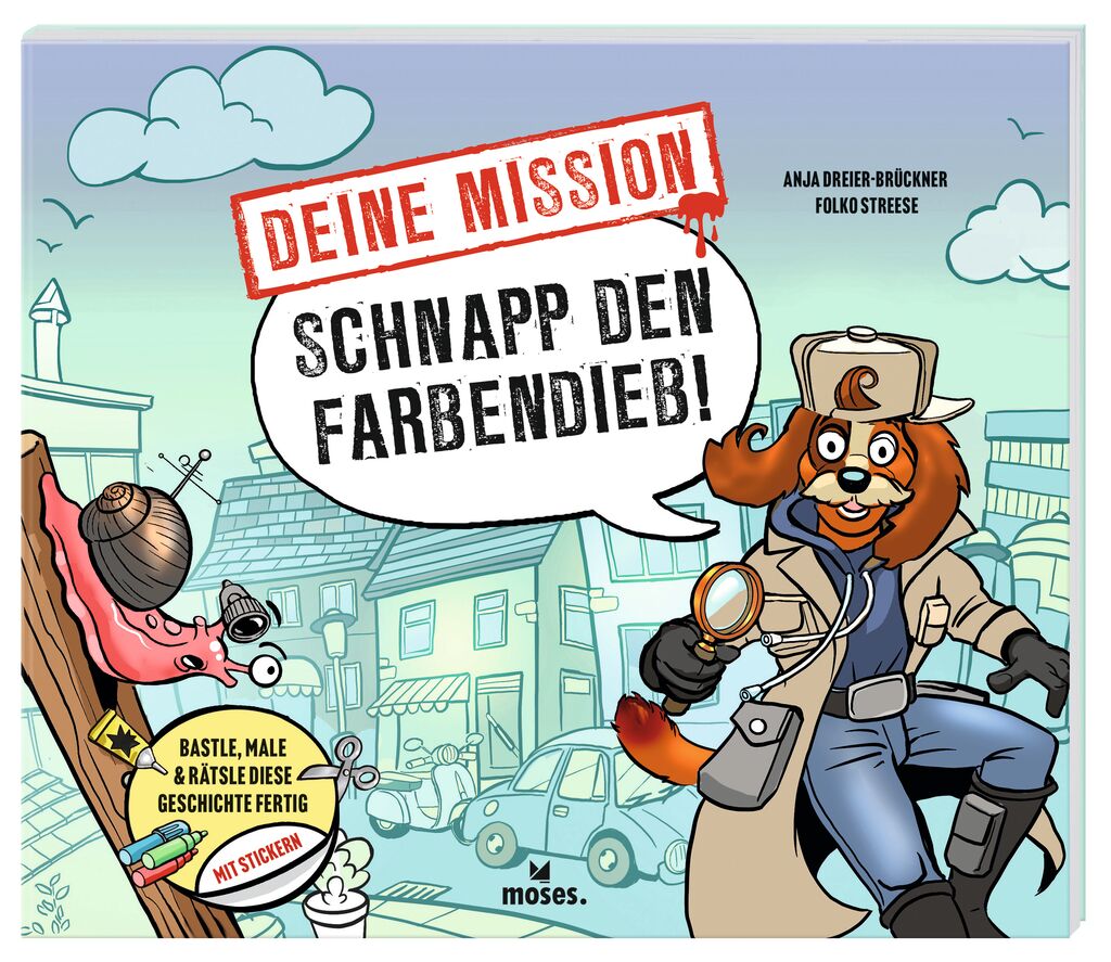 Deine Mission: Schnapp den Farbendieb! - Interaktives Rätselbuch