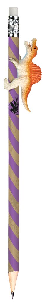 Dino-Bleistift violett