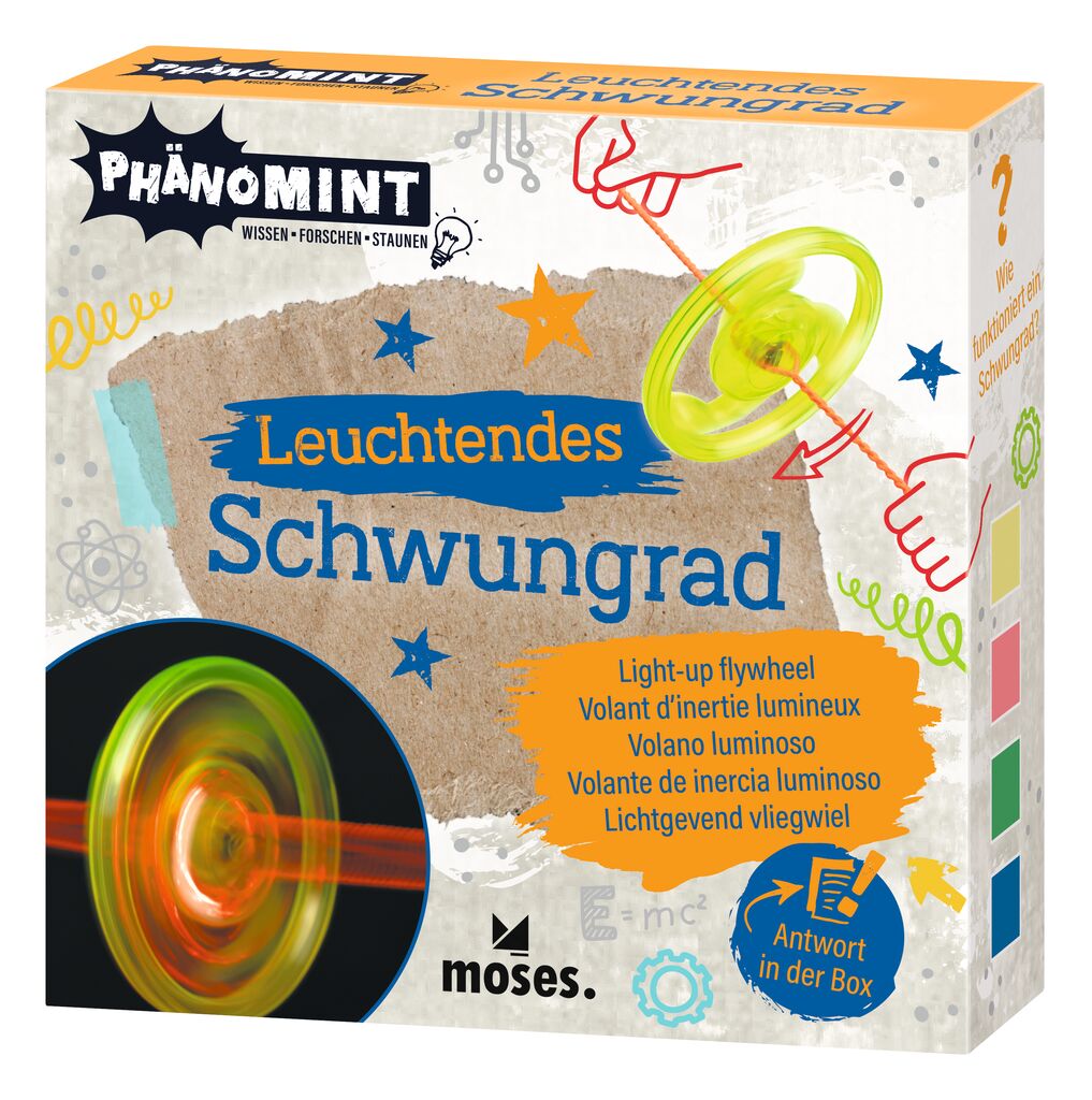 PhänoMINT Leuchtendes Schwungrad gelb