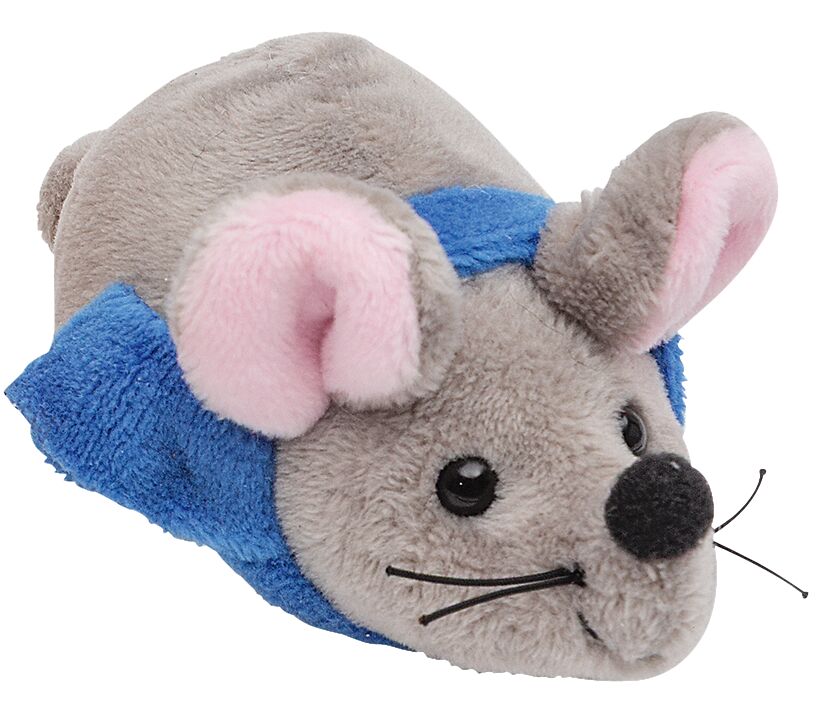 Plüschiger Weihnachtsflitzer Maus