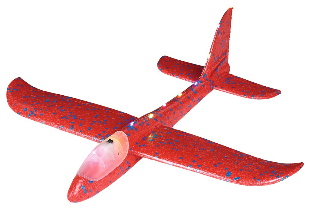 Leuchtender Segelflieger (mit LEDs) rot