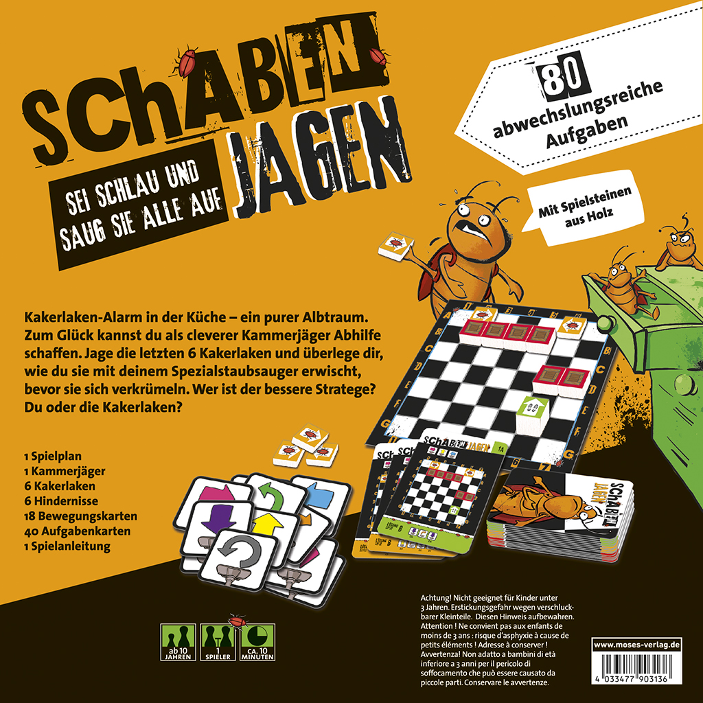 Schaben jagen - Sei schlau und saug sie alle auf! Schaben jagen - Sei schlau und saug sie alle auf!