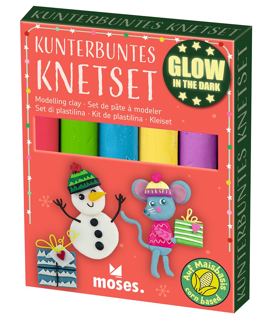 Kunterbuntes Knetset Glow neon