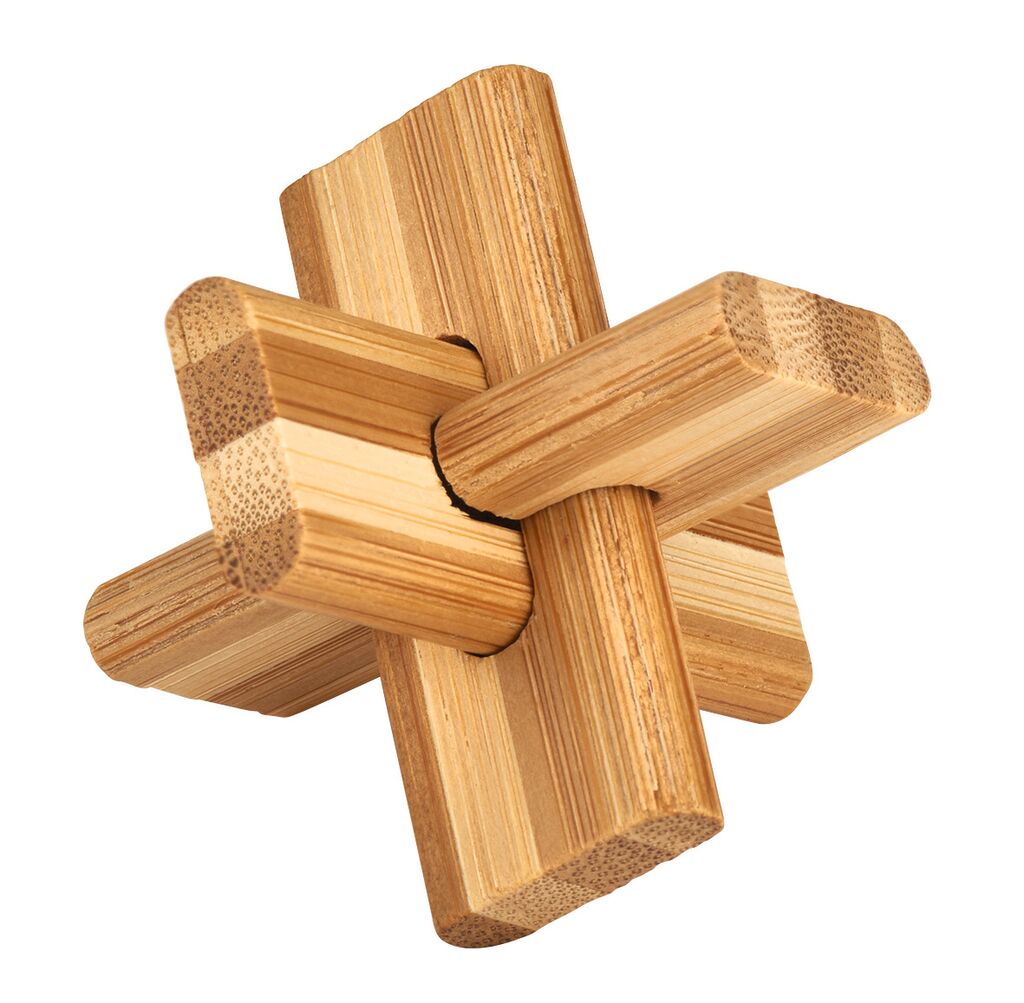 Be clever! Bamboo Puzzle Kreuz