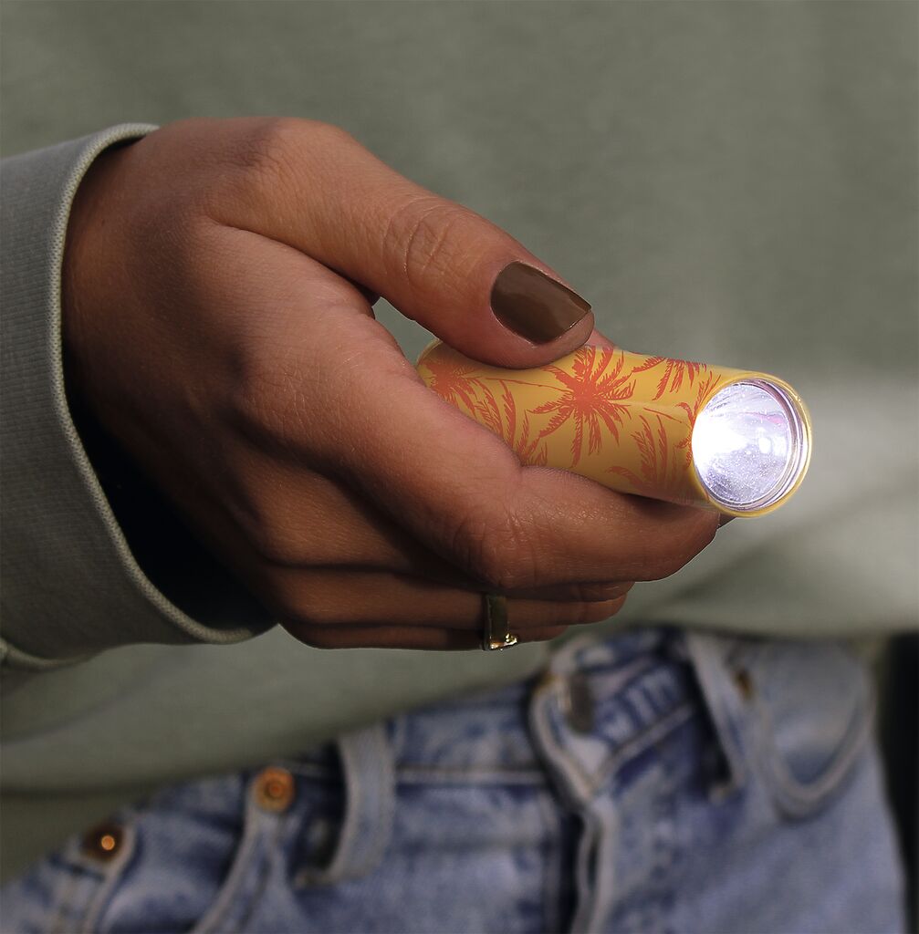 Fernweh Taschenlampe Slim Palmen