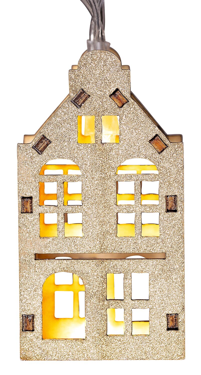 Lichterkette Glitzerhäuser