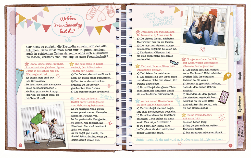 100% Mädchen: Alles über mich - Das kreative Ideenbuch nur für Mädchen