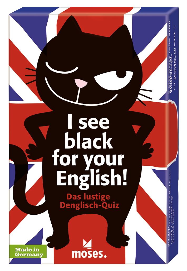 I see black for your English - Das lustige Denglisch-Quiz