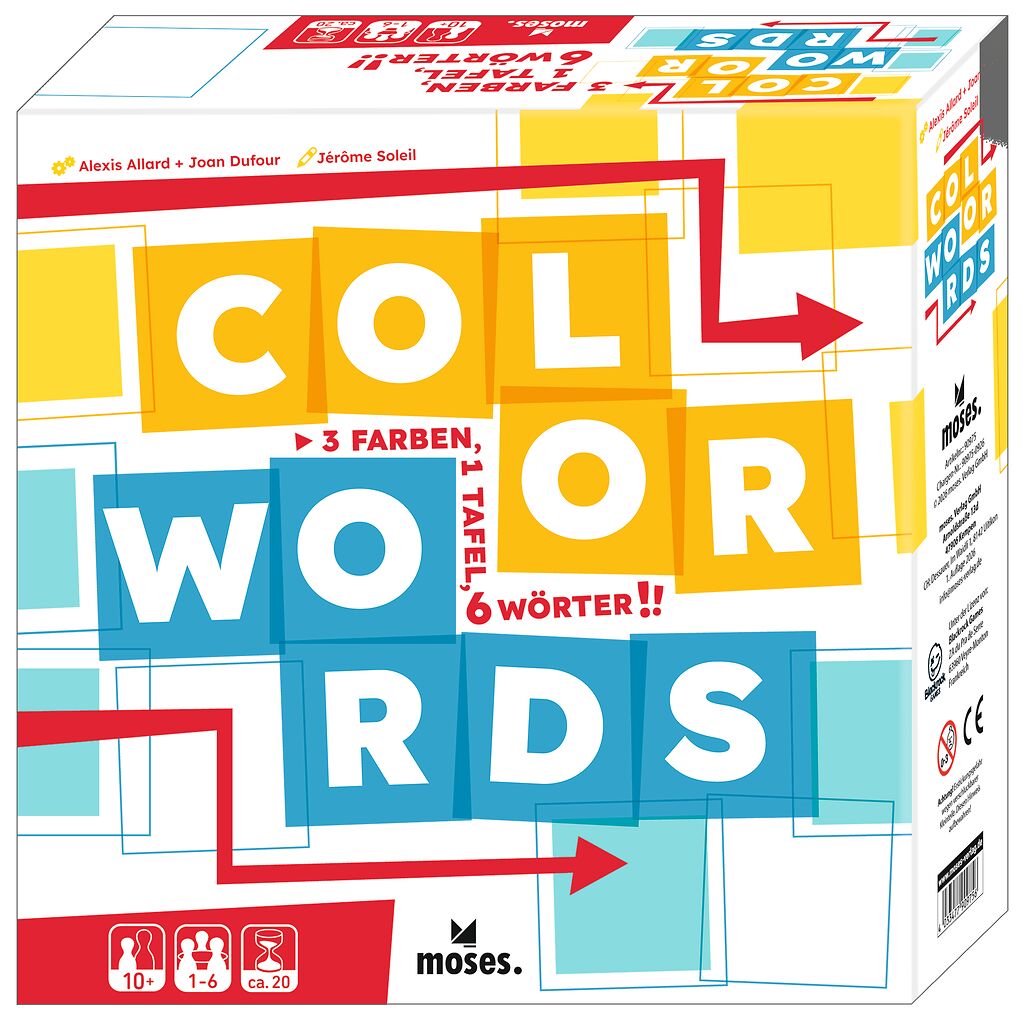 Color Words - 3 Farben, 1 Tafel, 6 Wörter!