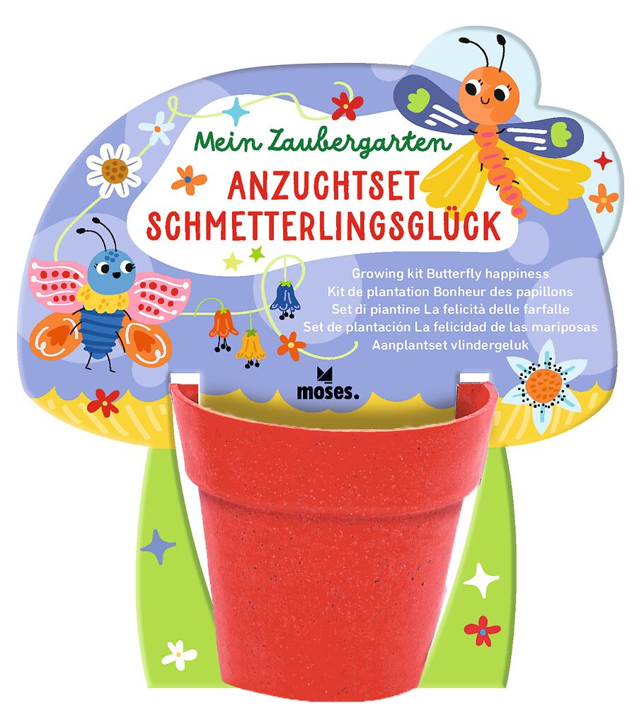 Mein Zaubergarten Anzuchtset für Insektenfreunde rot