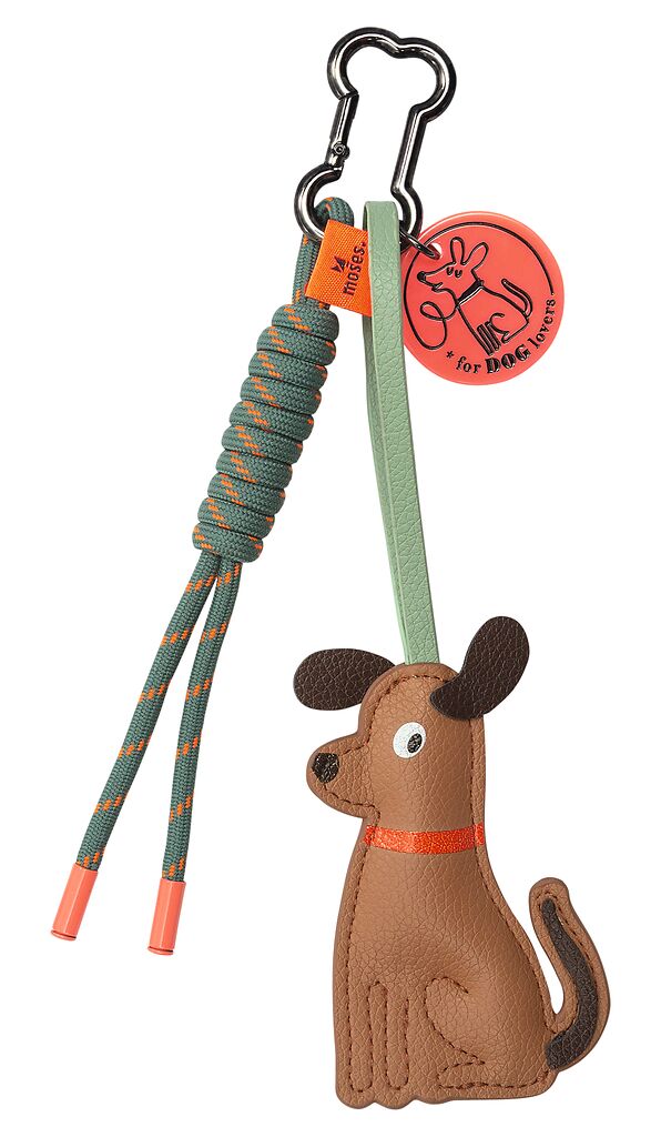 Anhänger Dog Charm braun