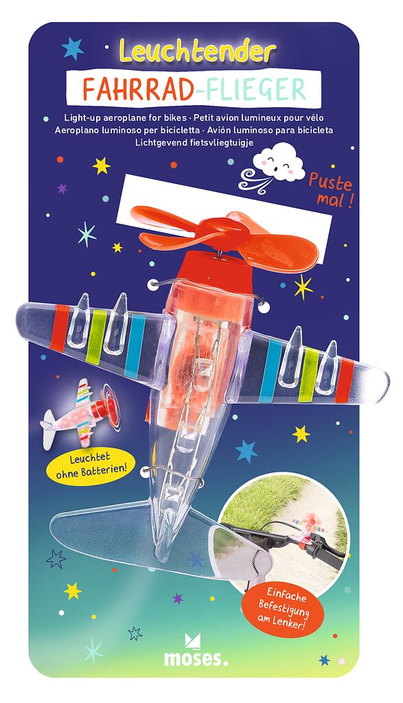 Leuchtender Fahrrad-Flieger rot