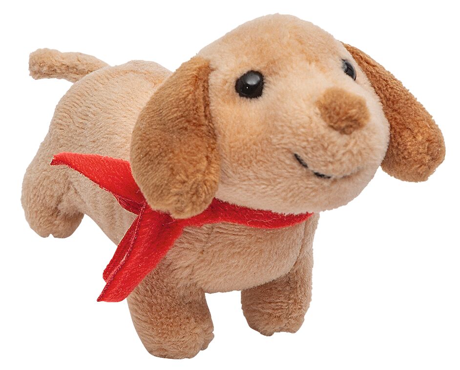Plüschiger Weihnachtsflitzer Hund