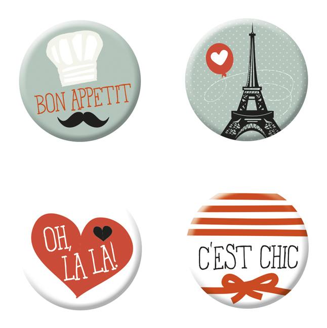 Fernweh Magnete Paris (4er Set) Fernweh Magnete Paris (4er Set)
