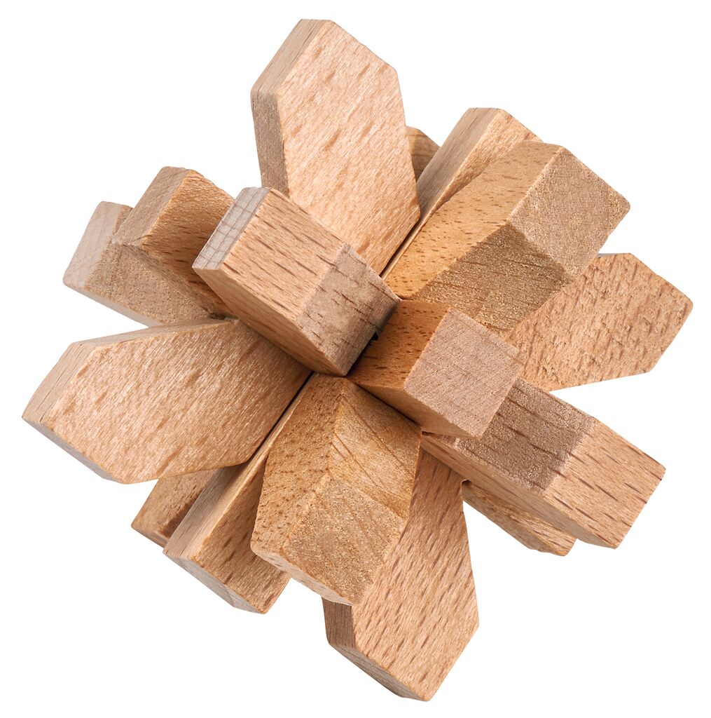 Professor Puzzle Weihnachtspuzzle aus Holz Schneeflocke