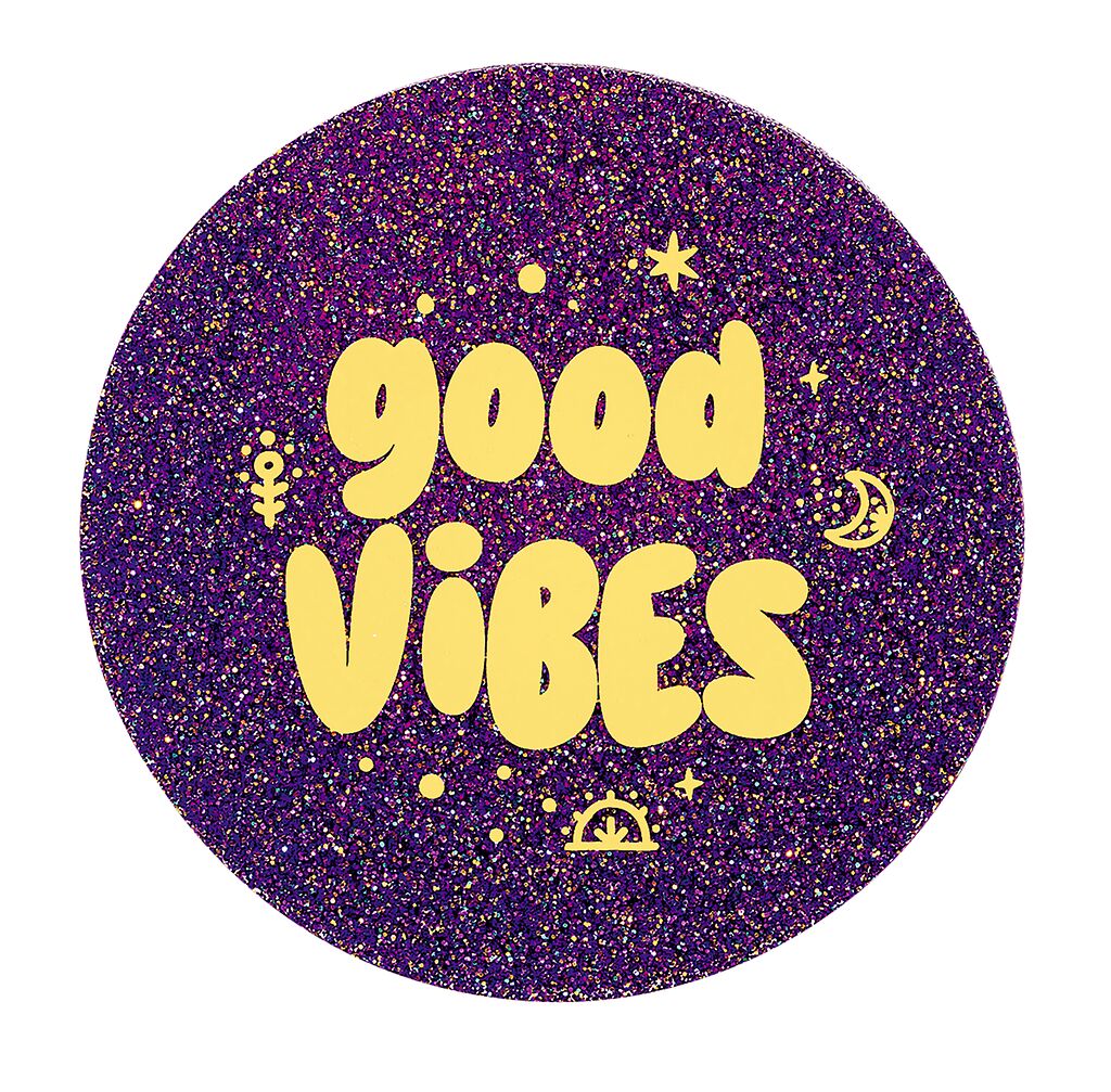 Acryl-Untersetzer Good Vibes