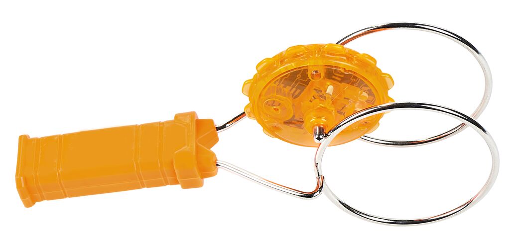 PhänoMINT Leuchtender LED-Magnetkreisel orange