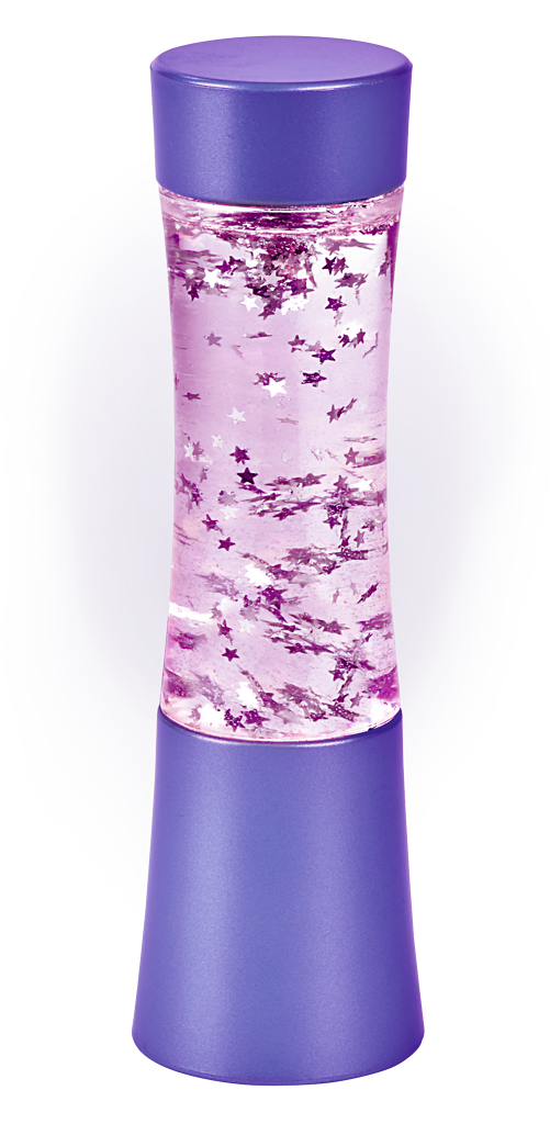 Glitzerlampe violett