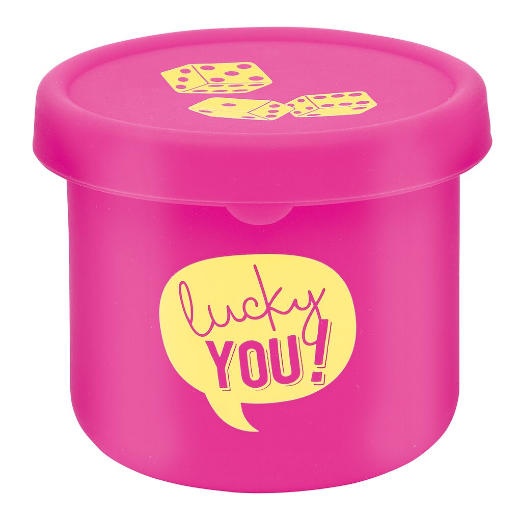 Familien-Würfelbecher pink